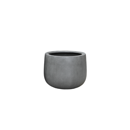 KASPÓ KÜLTÉRI 30CM POLYSTONE SZÜRKE ÁTM.:37CM
