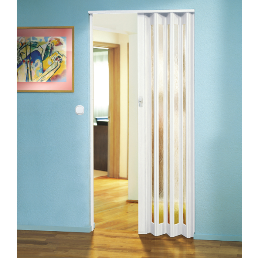 EUROSTAR PVC ABLAKOS FEHÉR HARMONIKAAJTÓ 83X205CM