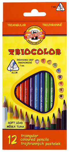 Koh-I-Noor Triocolor háromszög színes ceruza