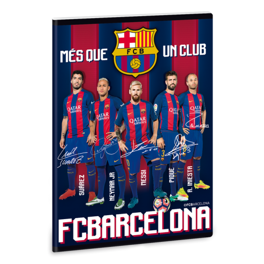 Barcelona füzet sima A/5
