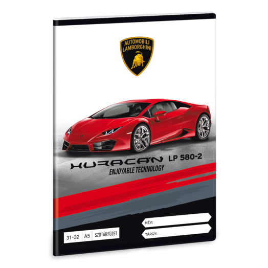 Lamborghini A/5 szótárfüzet 3132