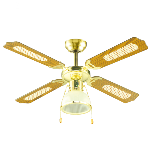 CF-1056 MENNYEZETI VENTILÁTOR 105CM, FA HATÁSÚ/ARANY