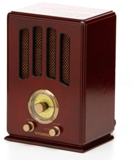 Retro rádió analóg tuner,barna HYURA104