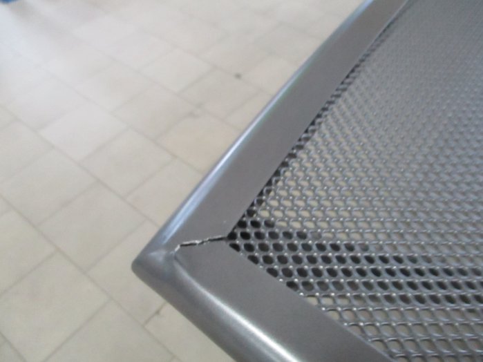 MERCURY ASZTAL 150X90X74CM SÖTÉT SZÜRKE FÉM Outlet