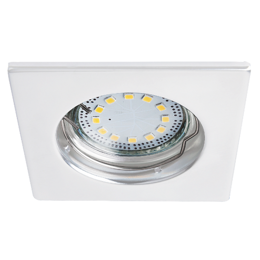 LITE BEÉPÍTHETŐ LED GU10 3X3W FIX, NÉGYZET, FEHÉR