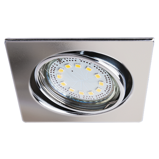 LITE BEÉPÍTHETŐ LED GU10 3X3W BILLENŐ, NÉGYZET, KRÓM