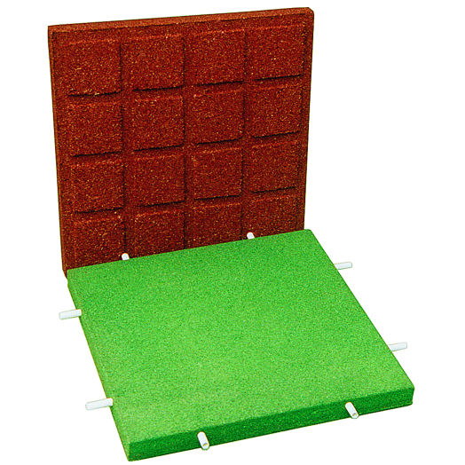 FS40 VÖRÖS GUMIÖRLEMÉNYES BURKOLÓ-LAP 500X500X40MM