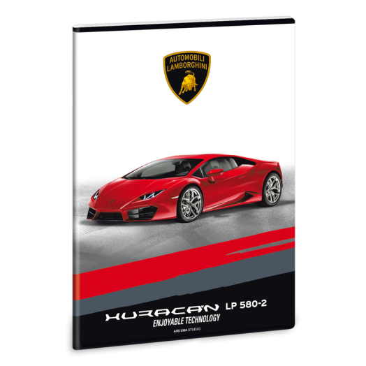 Lamborghini füzet A/4 négyzethálós