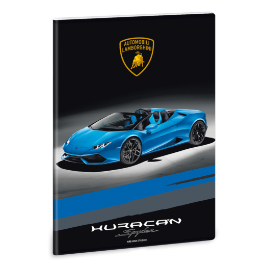 Lamborghini füzet A/4 négyzethálós