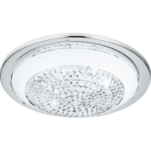 ACOLLA LED MENNY.L 8,2W 820LM D:29CM ACÉL/ÜVEG/KRISTÁLY