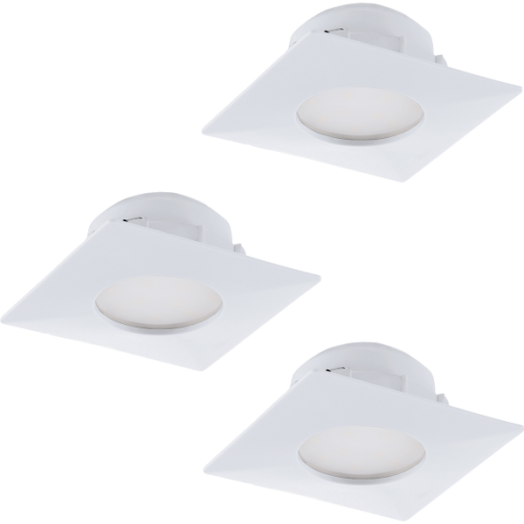 PINEDA LED BEÉPÍTH. 3X6W 3X500LM SZ\GL. FIX MŰA. FEHÉR