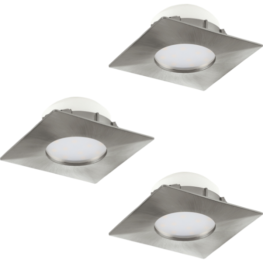 PINEDA LED BEÉPÍTH. 3X6W 3X500LM SZ\GL. FIX MŰA. MATT NIKKEL