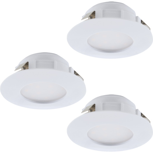 PINEDA LED BEÉPÍTH. 3X6W 3X500LM IP44 D:7,8CM KEREK FIX FEHÉR