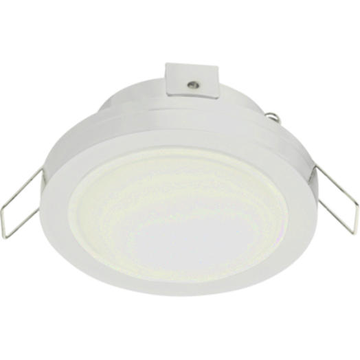 PINEDA1 LED BEÉPÍTH. 6W 500LM IP44 D:8,2CM KEREK ACÉL/MŰA. FEHÉR