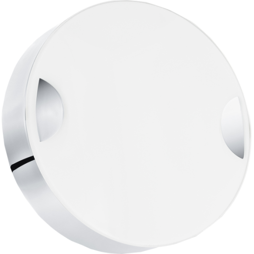CUPELLA LED FALI L. 11W 850LM D:15CM ACÉL/ÜVEG KRÓM