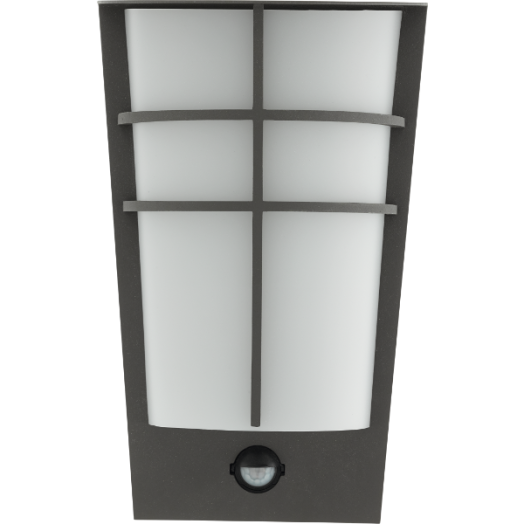 BREGANZO KÜLT.LED FALI 2X2,5W IP44 360LM ACÉL/MŰA. ANTRACIT