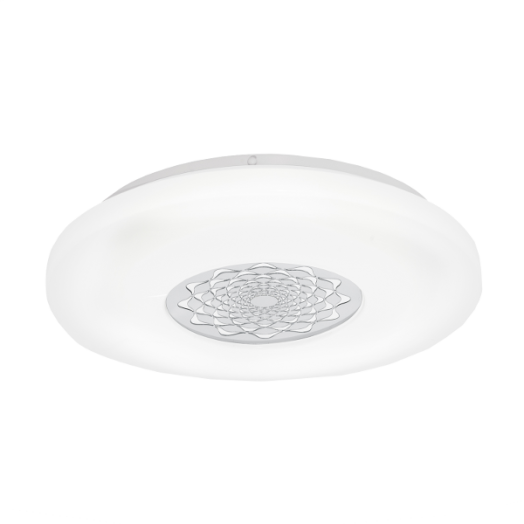 CAPASSO LED MENNY.L 24W 2500LM D:40CM ACÉL/MŰA. KRÓM
