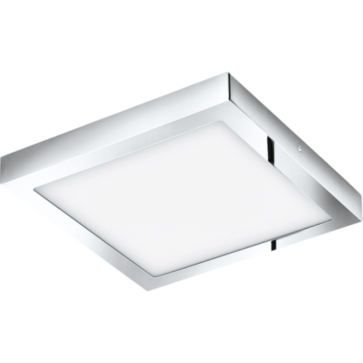 FUEVA LED MENNY.L. 22W 2600LM IP45 30X30CM FÉM/MŰA. KRÓM