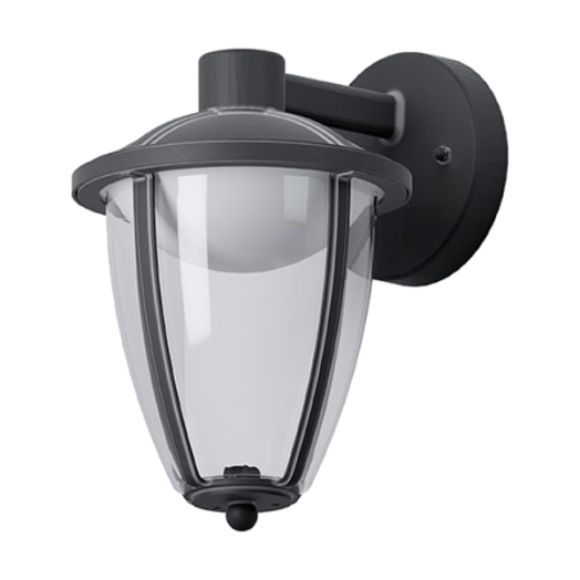 COMUNERO KÜLT.LED FALI 6W LE 500LM IP44 ALU/MŰA. FEKETE