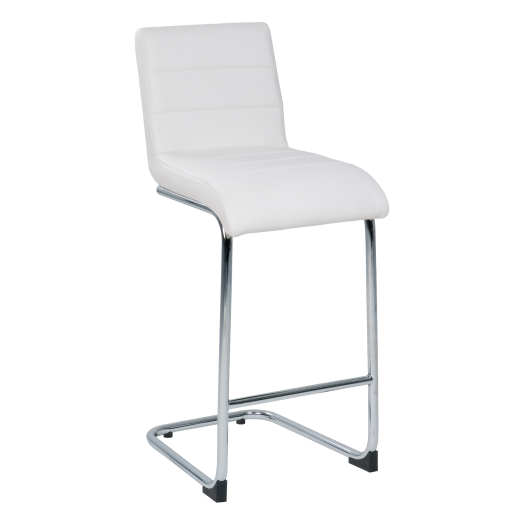 SINA BÁRSZÉK FEHÉR 2DB/CS! 44X103X57CM KRÓMOZOTT, BŐRHATÁSÚ Outlet