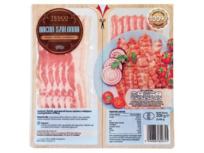 Tesco szeletelt bacon