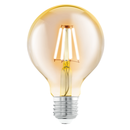 BOROSTYÁN LED FÉNYF.E27 G80 1X4W 2200K