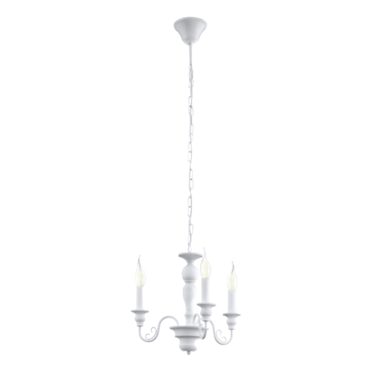 CAPOSILE FEHÉR FÜGGESZTÉK E14 3X40W, D: 41CM