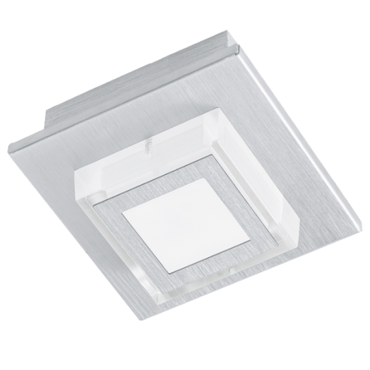 MASIANO LED FALI/MENNY.L 1X3,3W 340LM ALU./MŰA.