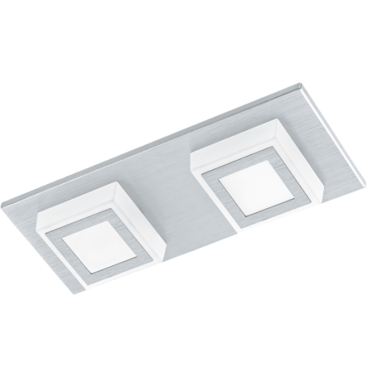 MASIANO LED FALI/MENNY.L 2X3,3W 680LM ALU./MŰA.