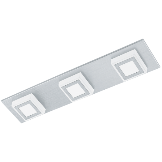 MASIANO LED FALI/MENNY.L 3X3,3W 1020LM ALU./MŰA.