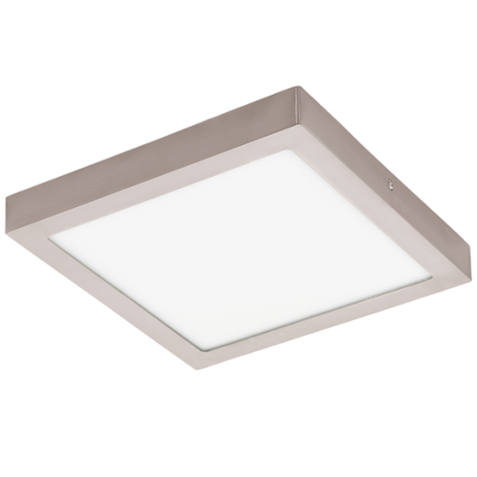 FUEVA1 LED MENNY.L 22W 2600LM 30X30CM SZÖGLETES FÉM/MŰA.