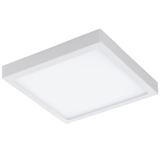 FUEVA1 LED MENNY.L 22W 2600LM 30X30CM SZÖGLETES FÉM/MŰA.