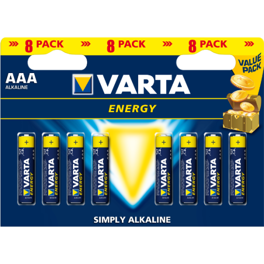 VARTA ENERGY ALKÁLI MIKRO ELEM AAA 8BL 1,5V LR06