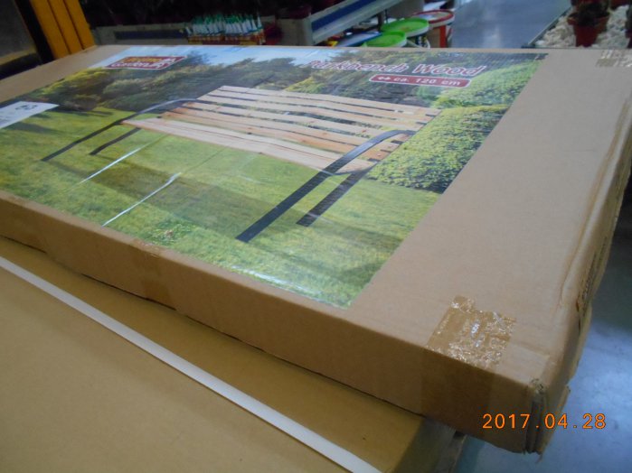 KERTI PAD 120X81X62CM FA, FÉM LÁBAKKAL Outlet