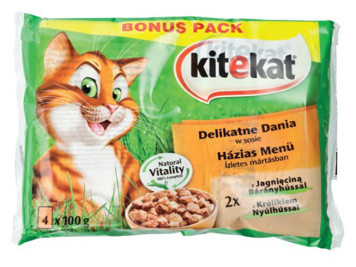 Kitekat alutasakos macskaeledel multipack