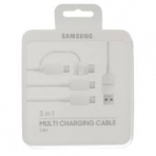 EP-MN930GWEGWW Multi Charging Cable - White3 Micro USB Plugs / 1 Micro USB Connector (USB Type-C to Micro USB)