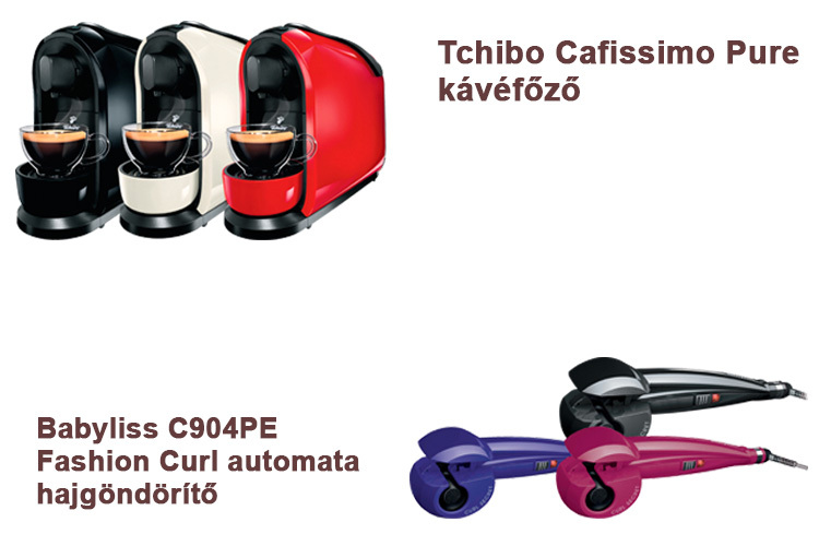 tchibo-kávéfőző-babyliss-hajvasaló-auchan