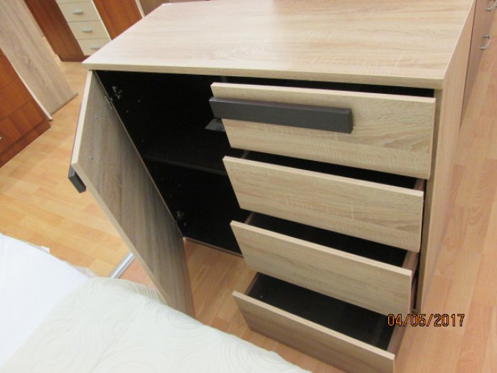 LATIS KOMÓD 100,1X87,2X41,5 CM SONOMA TÖLGY/WENGE Outlet