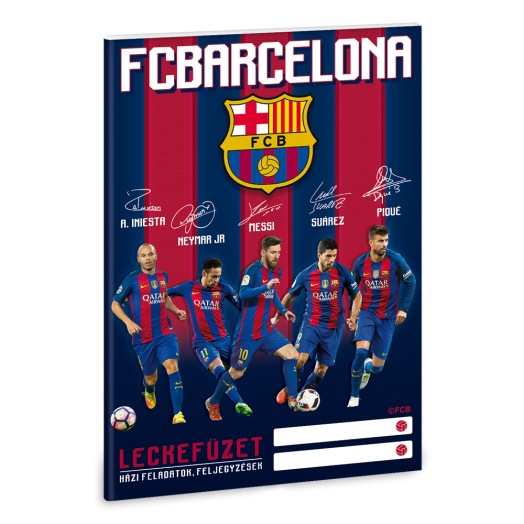 Barcelona A/5 leckefüzet