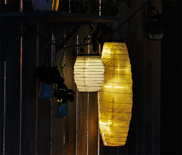 Napelemes lampion, kicsi