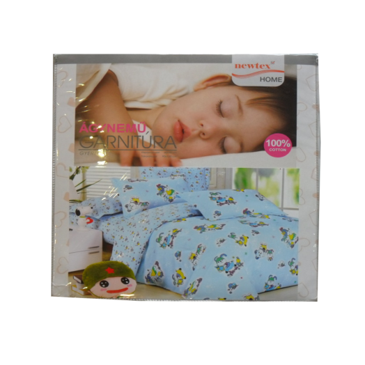 NEWTEX GYERMEK ÁGYNEMŰHUZ.GARN. 2 RÉSZES (40X50+90X140CM) 100%PAMUT