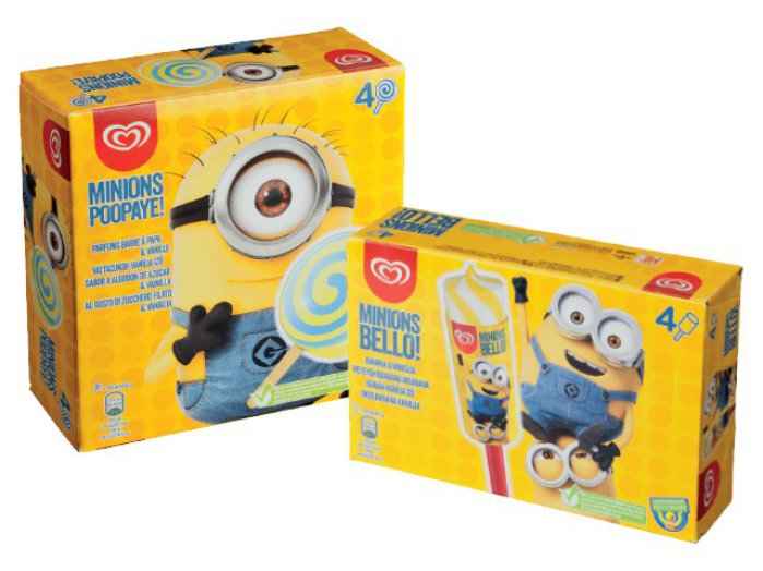 Minions jégkrém multipack