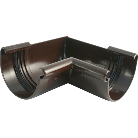 ˝CONTINENTAL˝ ERESZCSATORNA SZÖGLET BARNA,125 MM,BELSŐ