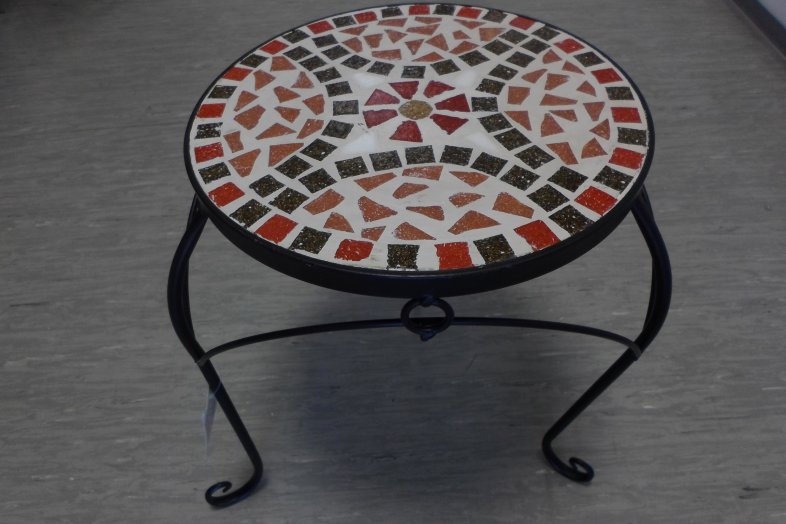 VIRÁGTARTÓ ÁLLVÁNY MOZAIKOS L ÁT.:32CM MAGASSÁG:41CM *298403* Outlet