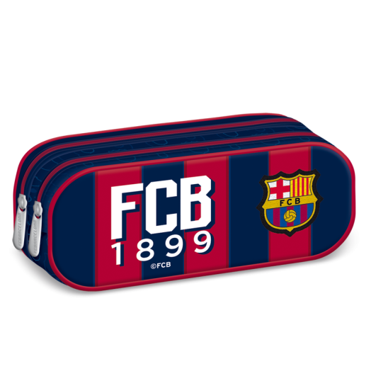 Ars Una FCBarcelona ovál dupla cipzáras tolltartó