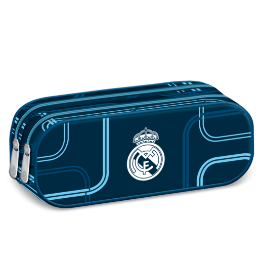 Ars Una Real Madrid ovál dupla cipzáras tolltartó