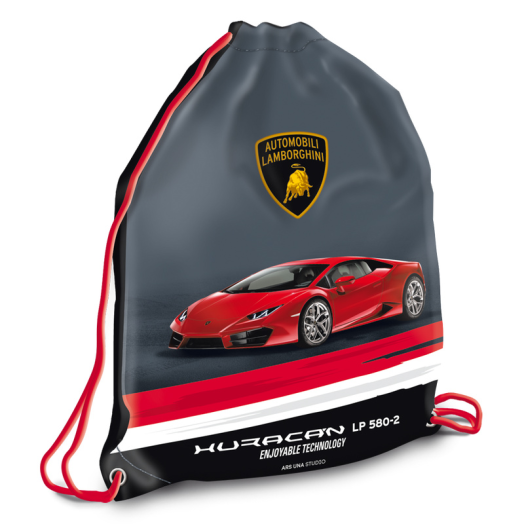 Ars Una Lamborghini sportzsák piros-szürke