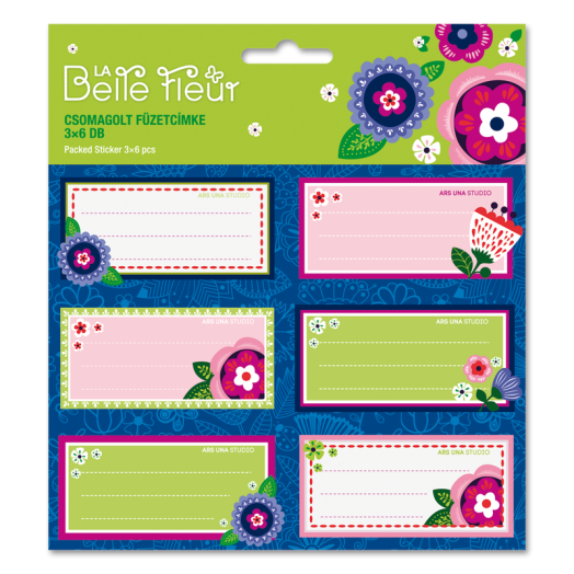 Ars Una La Belle Fleur füzetcímke 3x6db