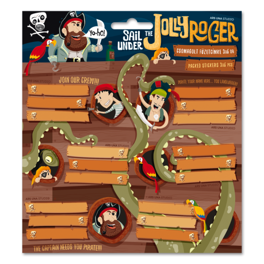 Ars Una Jolly Roger füzetcímke 3x6db
