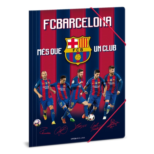 Ars Una FCBarcelona A4 gumis mappa játékosok